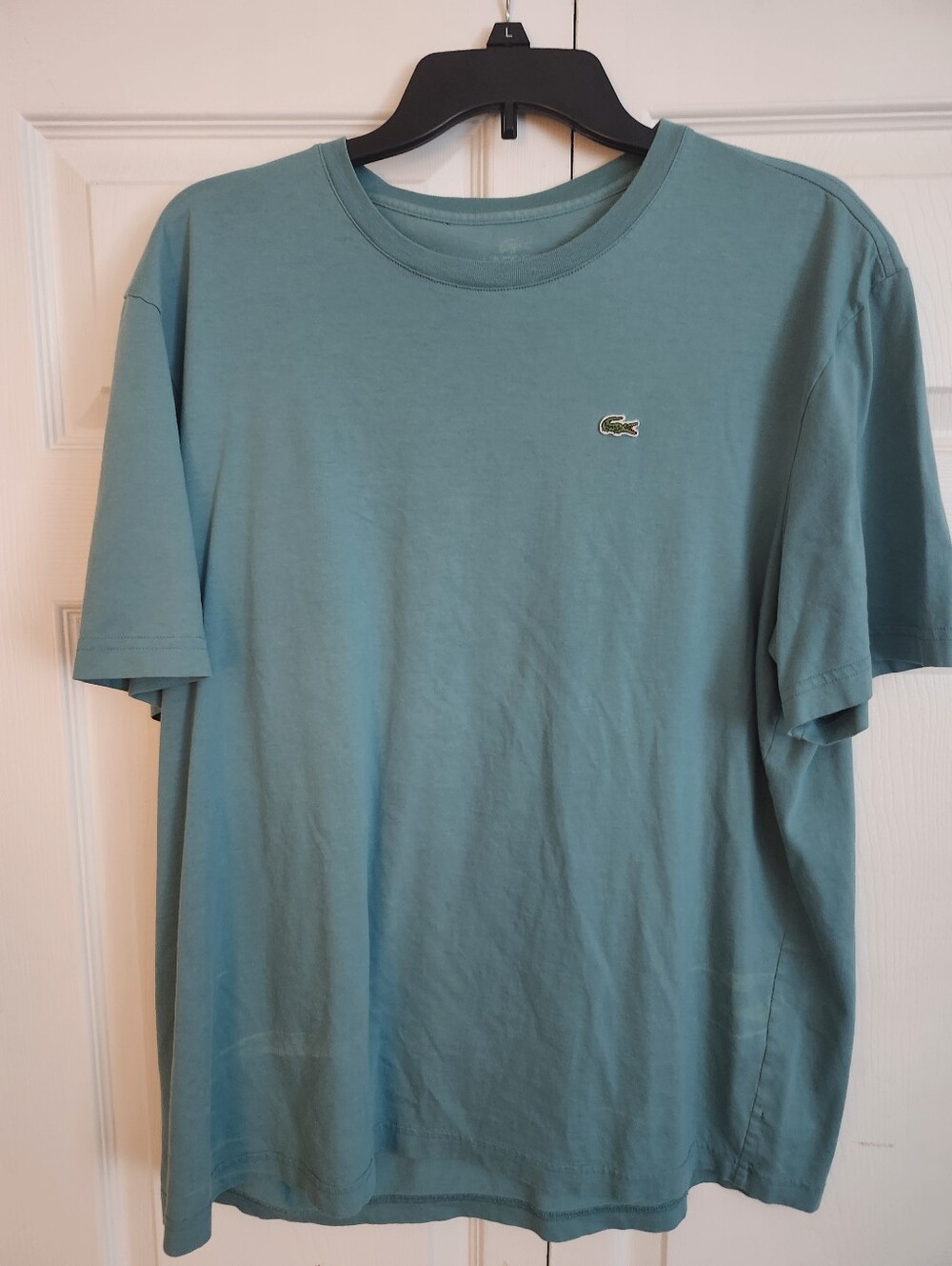 Lacoste Men's Short Sleeve Crew Tee in Teal Green